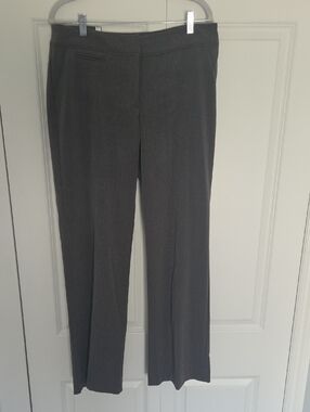 NWT. Size 12 Apt. 9 Women's Gray Straight-Leg Dress Pants
